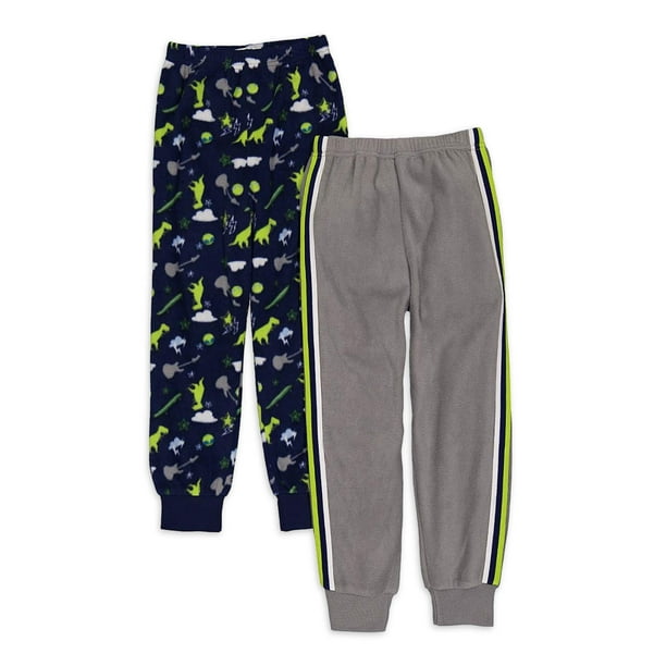 Quad Seven Boys Pajama Bottoms Micro Fleece Sleepwear Jogger Sweatpants 4 Pack